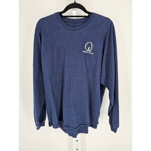Cirque Du Soleil Las Vegas Spirit Jersey Shirt Womens Sz L Navy Blue Glitter